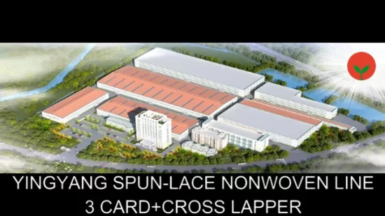 Yingyang Spunlaced Línea de producción de telas no tejidas Toallitas húmedas/ Pañuelos húmedos/Máquina de telas no tejidas de filtración para la producción de telas no tejidas de encaje hilado